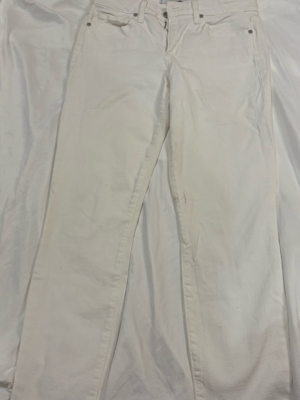 Joe’s Jeans White Skinny Ankle Denim - Size 27